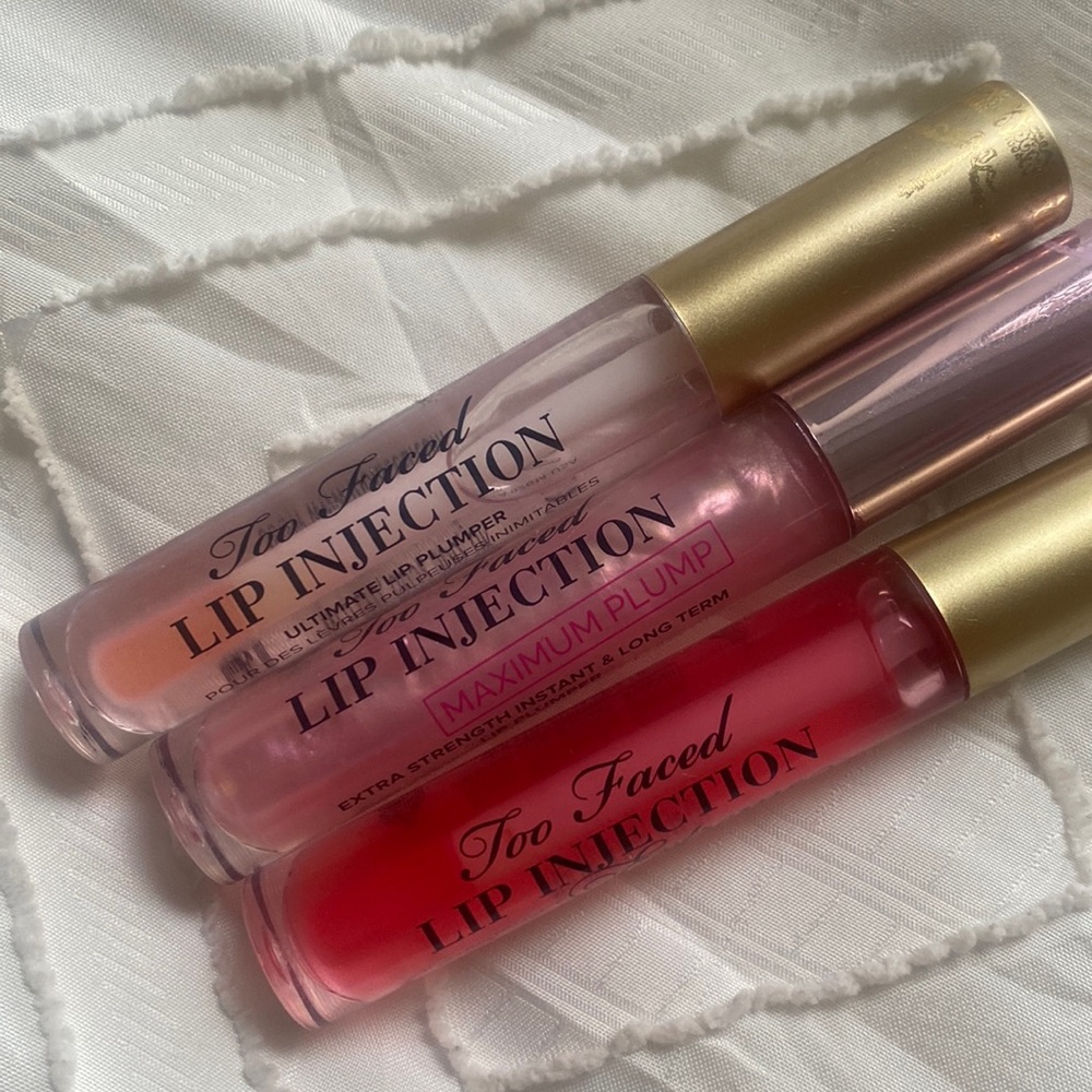 THREE BRAND NEW too faced lip injections